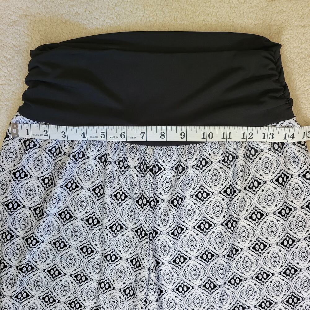 Apt 9 Size L Wide Leg Palazzo Pants Elastic High Waist High Rise Jersey Comfort - Picture 6 of 14